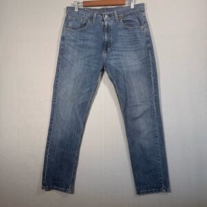 Levis 505 Jeans Men 33x30 Regular Fit Straight Leg Medium Wash Workwear Denim